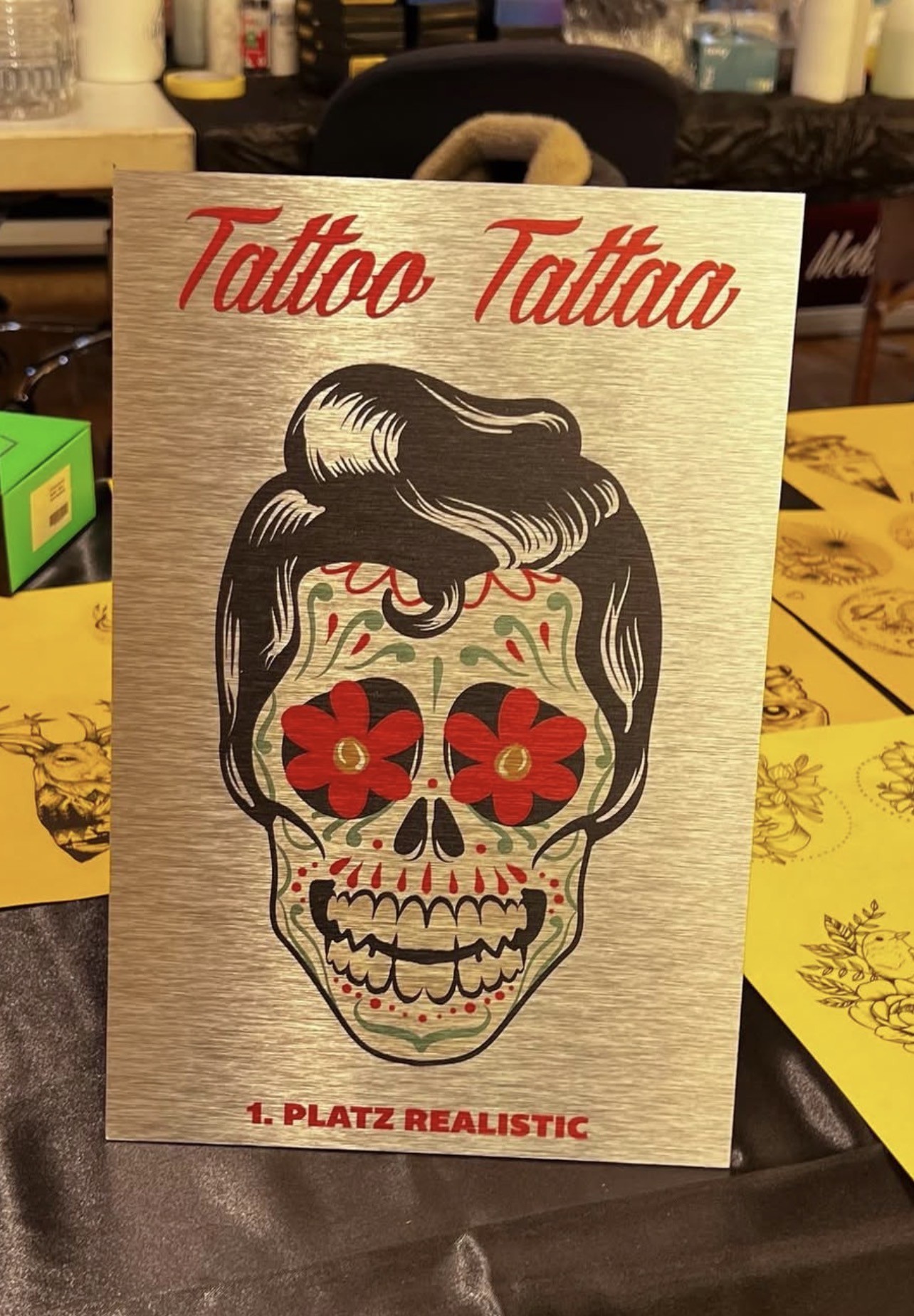 Benay Yılmaz Almanya Köln uluslararası dövme yarışması birincilik ödülü